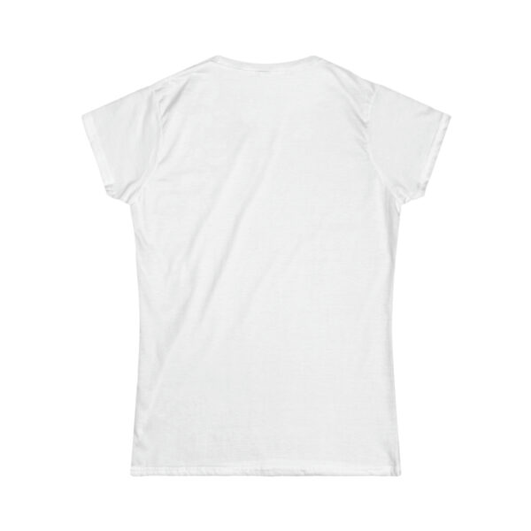 A white t-shirt with the back of it.